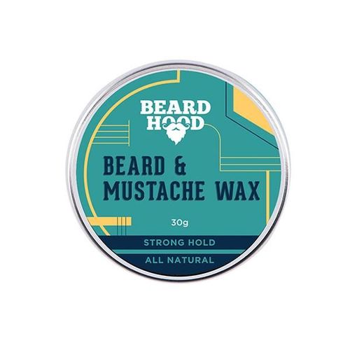 Beardhood Mustache & Beard Wax - Strong Hold All Natural 30 gm