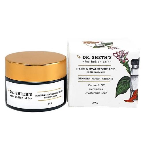 Dr. Sheth's Sleeping Face Mask - Haldi & Hyaluronic Acid 30 gm