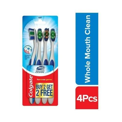 Colgate-Palmolive, Colgate 360 Degree Whole Mouth Clean (medium) Toothbrush (Buy 2 Get 2 Free) 1's