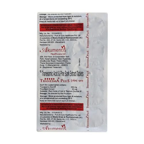 Tranesma Plus 250mg Tablet 10'S