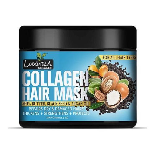 Luxura Sciences Collagen Hair Mask - Shea Butter, Black Seed & Argan Oil 100 gm