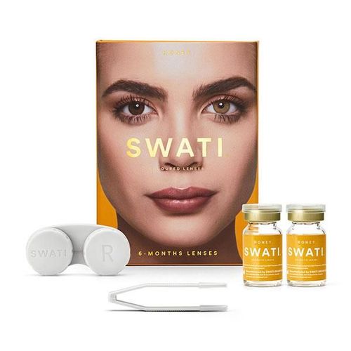 Swati Cosmetics Coloured Lenses Honey 6 Month Contact Lenses ( - 2.5) 1's