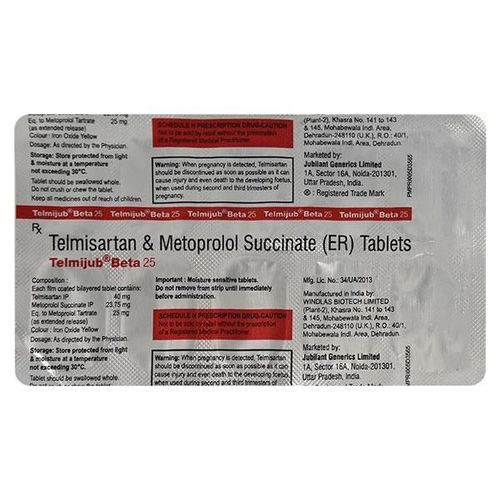 Telmijub Beta 40/25mg Tablet 10'S