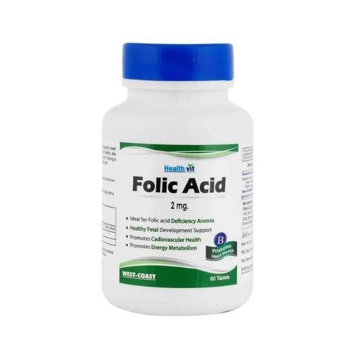 Healthvit Folic Acid 2mg-Tablets 60's