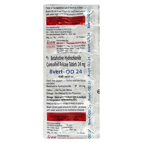Bvert OD 24mg Tablet 10'S