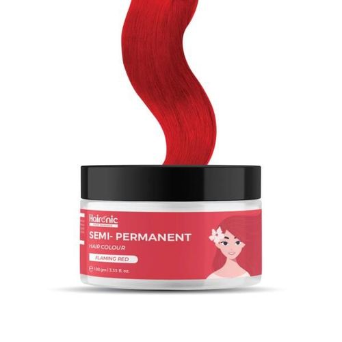 Haironic Semi Permanent Hair Colour - Flaming Red 100 gm