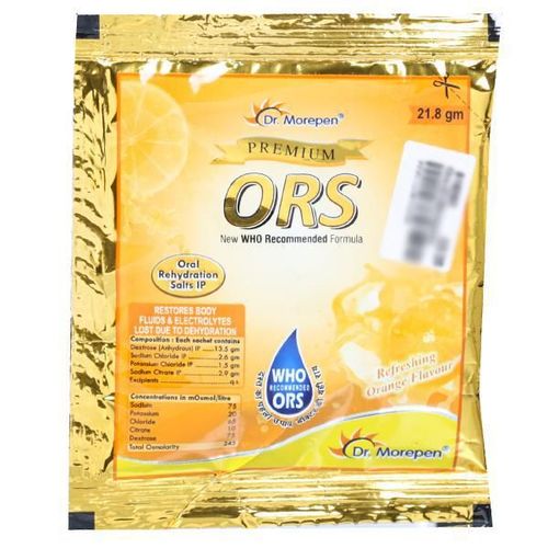 Dr.Morepen Premium ORS Powder - Refreshing Orange 21.8 g