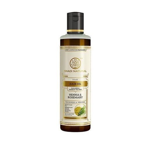 KHADI NATURAL HENNA ROSEMARRY PARABEN MINERAL OIL FREE 210 ml