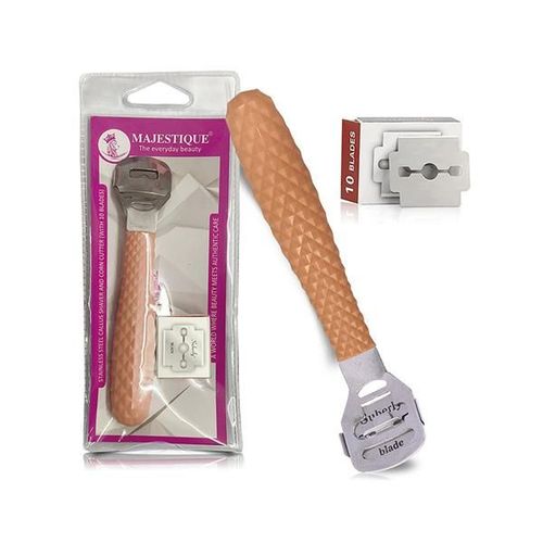 Majestique Corn Cutter for Foot, Hard Skin and Callus Remover with 10 Blades - Multicolor 1's