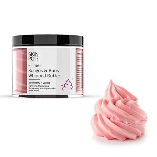 Skin Pot Co Firmer Bongos and Buns Whipped Butter - Strawberry + Vanilla 100 gm