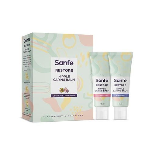Sanfe Restore Nipple Caring Balm - Calendula & Cocoa Butter (Pack of 2 x 15 gm)