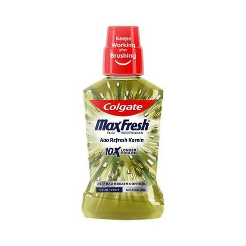 Colgate-Palmolive, Colgate Maxfresh Antibacterial Mouthwash(Saunf), Removes 99% Germs with CPC, 24/7 Fresh Breath 250 ml