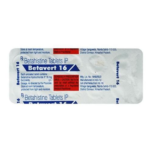 Betavert 16mg Tablet 10'S