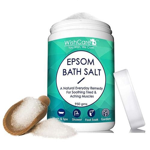 WishCare Pure Epsom Bath Salt - Bath Salts for Calming & Relaxing Body Muscles 950 gm