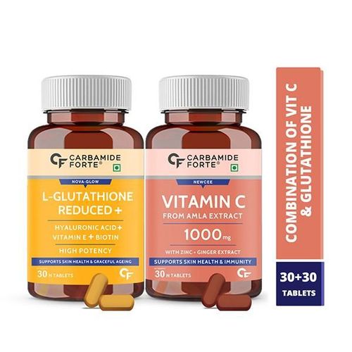 CF L- Glutathione Reduced + Vitamin C Tablet - Combo Pack 30's
