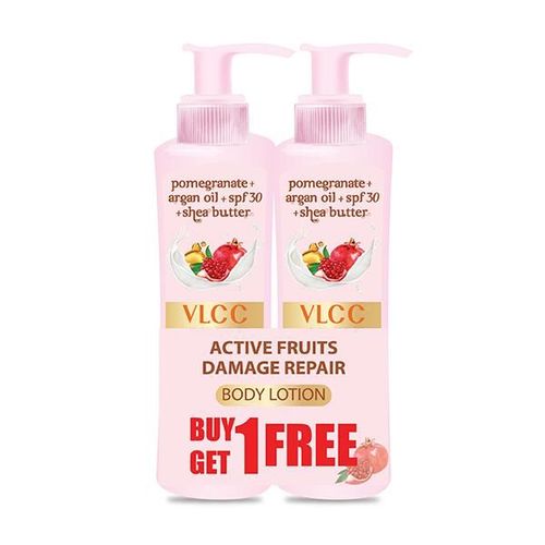VLCC Active Fruits Damage Repair Body Lotion SPF 30 PA+++ 400 ml (Buy 1 Get 1)