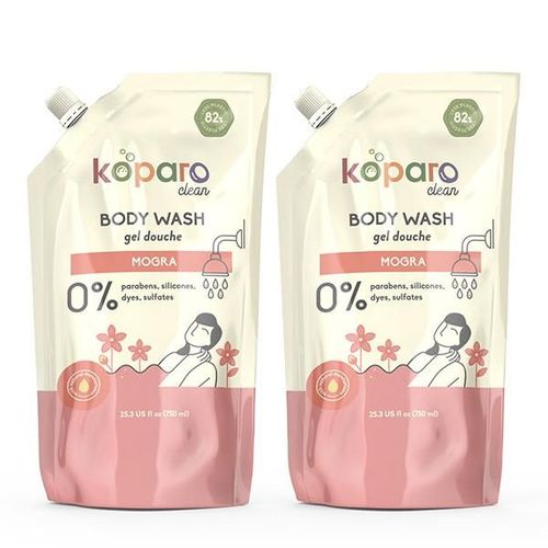 Kopara Clean Body Wash Refill Pack (Pack of 2 x 750 ml) - Mogra