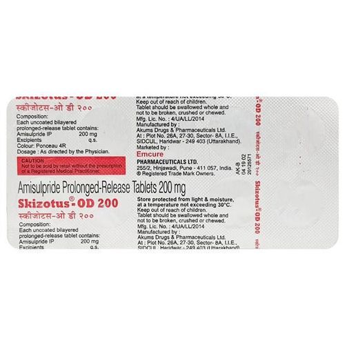 Skizotus OD 200mg Tablet 10'S