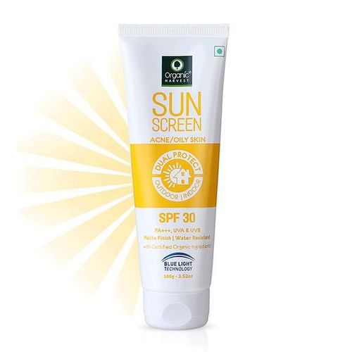 Organic Harvest Oily Skin SPF 30 Sunscreen PA+++ UVA & UVB Matt Finish/Water Resistant 100gm