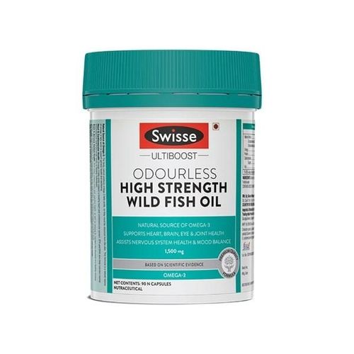 Swisse Ultiboost Odourless High Strength Wild Fish Oil 1500 mg Capsule 90's