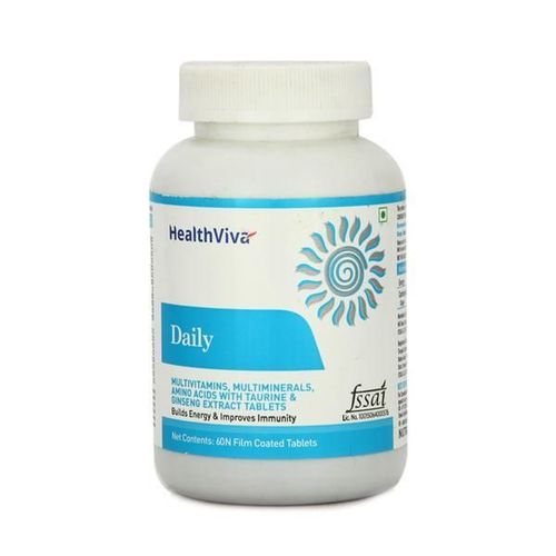 HealthViva Daily Multivitamin with Ginseng Unflavoured Tablet 60 's