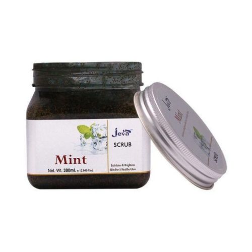 Jeva Mint Scrub Exfoliates and Brightens Skin for a Healthy Glow 380 ml