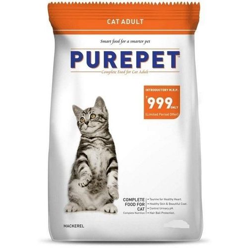 Purepet Complete Adult Cat Pet Food - Mackerel 6 kg