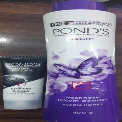 Ponds Magic Freshness Talcum Powder 400 gm (Free Ponds Pure Detox Facewash 50 gm) 1's