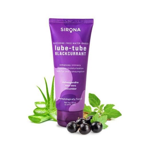 Sirona Glycerine Free Blackcurrent Lubricant Gel for Men & Women 50 ml
