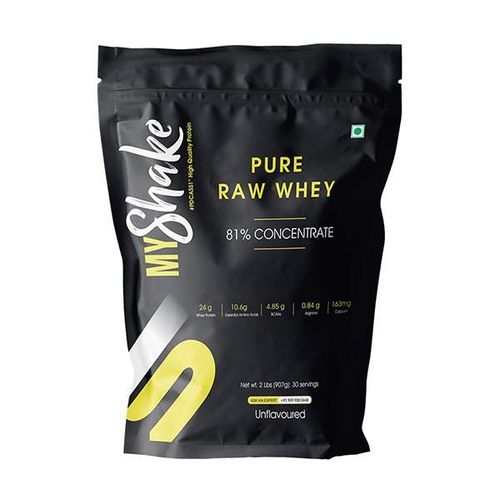 Myshake Pure Raw Whey Protein Powder - Unflavoured 907 gm