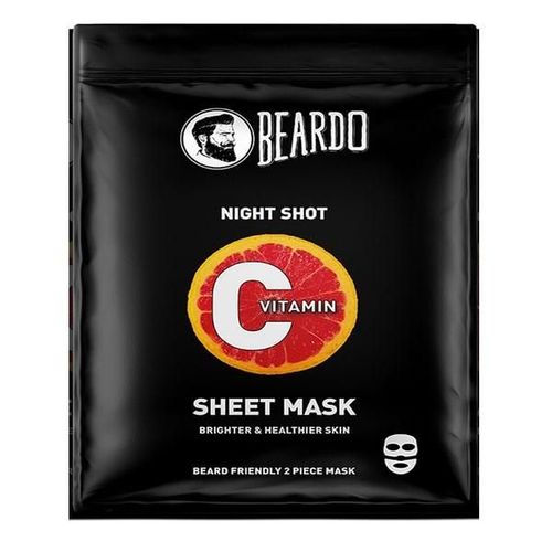 Beardo Vitamin C Sheet Face Mask - Night Shot 20 gm