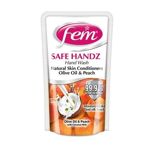 Fem Soft Handz Handwash - Olive Oil & Peach 185 ml