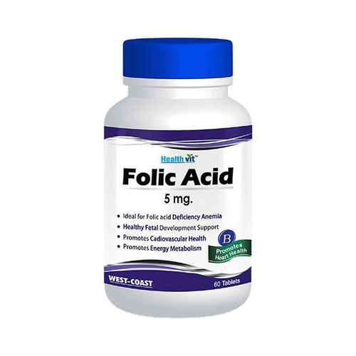 Healthvit Folic Acid Tablets For Cardiac Care 60's