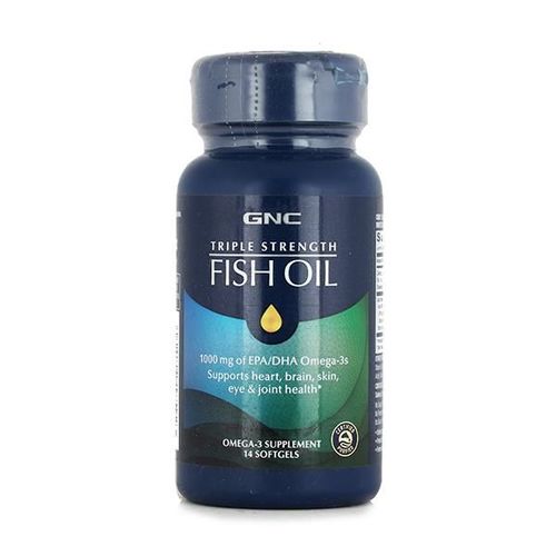 GNC Triple Strength Fish Oil 1000mg Softgel 14's
