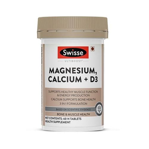 Swisse Ultiboost Magnesium, Calcium+D3 Tablet 60's