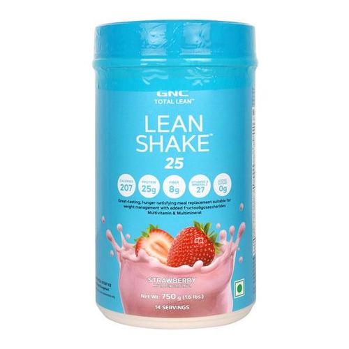GNC Lean Shake 25 Powder - Strawberry Flavour 750 gm