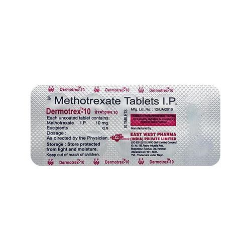 Dermotrex 10mg Tablet 10'S