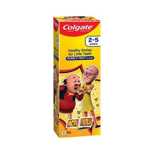 Colgate-Palmolive, Colgate Kids Toothpaste, Bubble Fruit Flavor (2-5 Years) 80 gm