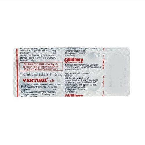 Vertibil 16mg Tablet 10'S
