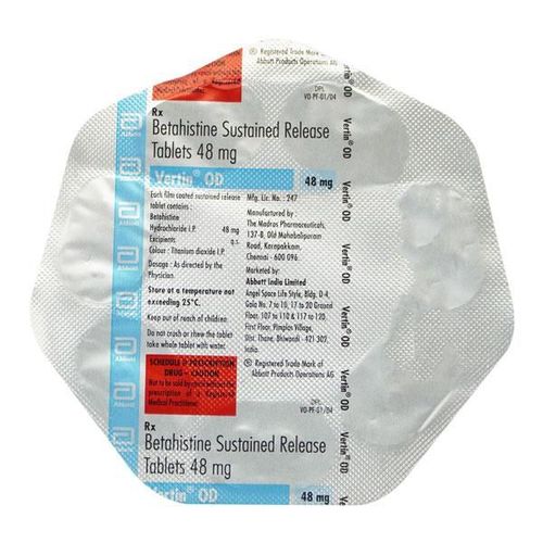 Vertin OD 48mg Tablet 7'S