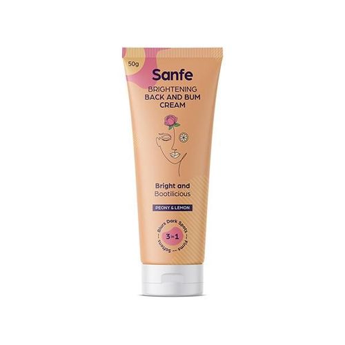 Sanfe Brightening Back and Bum Cream - Peony & Lemon 50 gm
