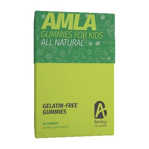 BonAyu All Natural Gelatin Free Gummies for Kids - Amla 60's
