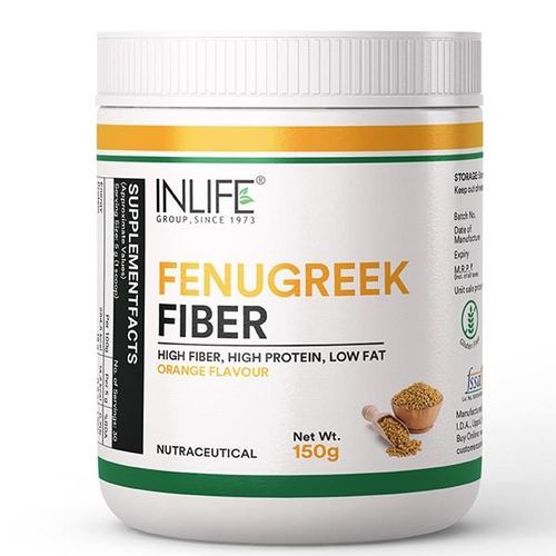 Inlife Fenugreek Fiber Powder - Orange 150 gm
