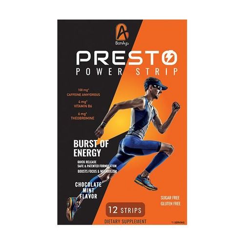 BonAyu Presto Power Mouth Dissolving Strip - Chocolate Mint Flavour 12's