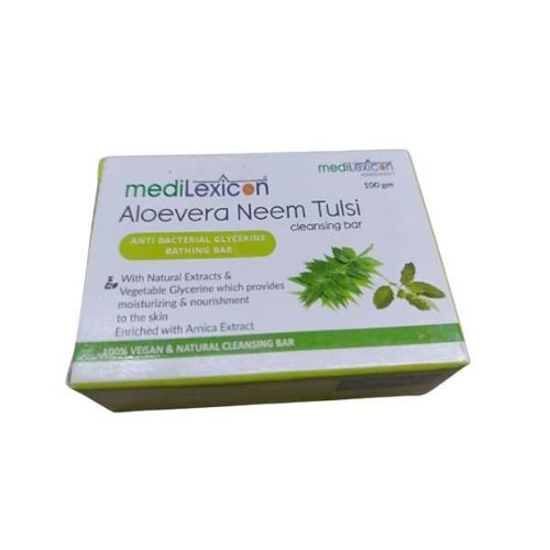 Medilexicon Aloevera Neem Tulsi Cleansing Bar 100 g