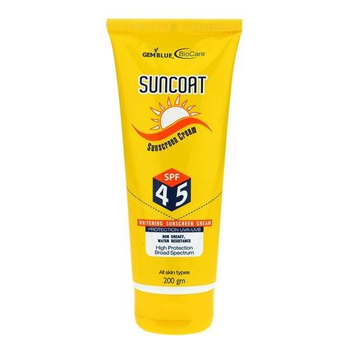 Gemblue Biocare Suncoat SPF45 Sunscreen Cream 200 ml