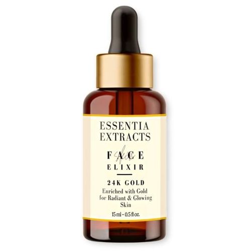 Essentia Extracts Radiant & Glow Skin Face Elixir Oil - 24K Gold 15 ml