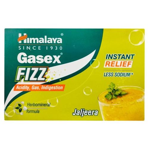 Himalaya Gasex Instant Relief Jaljeera Fizz Sachet - Pack of 5 x 25 gm