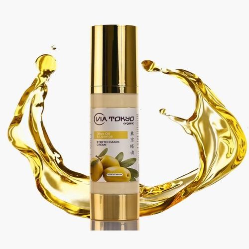 VIA TOKYO ORGANIC Licorice & Olive Oil Stretch Marks Cream, No Sulphates, No Paraben 50 ml