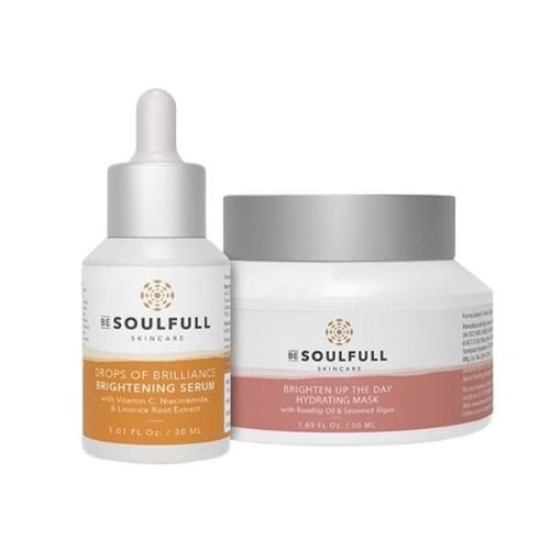 Be Soulfull Pamper Picks Kit (Drops of Brilliance Brightening Serum 30 ml + Brighten Up The Hydrating Mask 50 ml)
